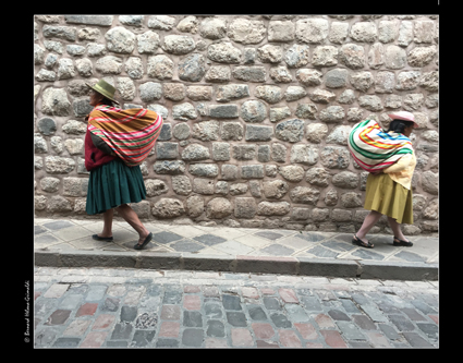 Cusco-Marchandes au retour de leur journée de travail, 10-11-17